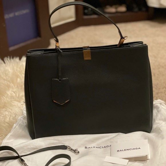 Balenciaga Handbags - Balenciaga Le Diss Doublure Bijouterie bag black